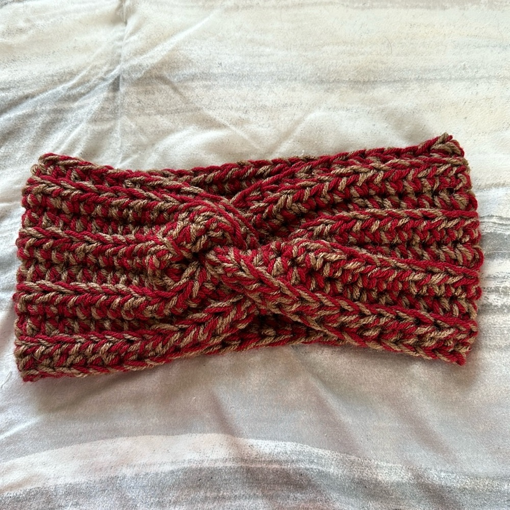 Crochet Twist Ribbed Headband ear warmer, Chunky, Holiday gift
